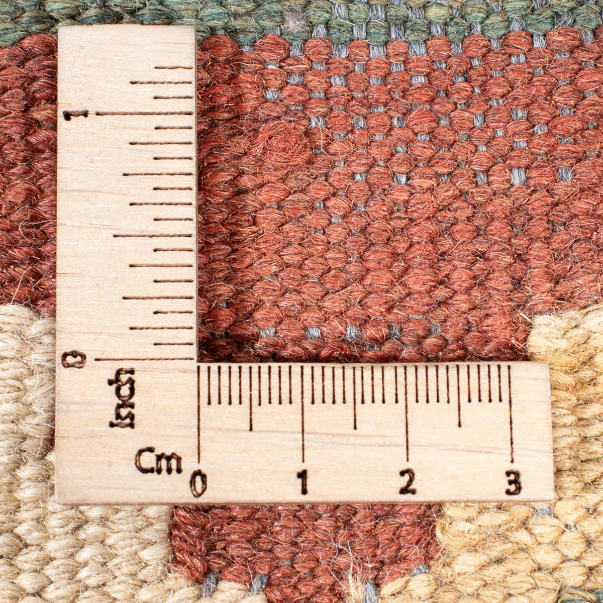 Runner Kelim Rug - Splash - 315 x 95 cm - light beige