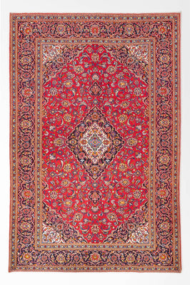 Perser Rug - Keshan - 300 x 218 cm - red