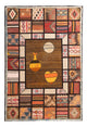 Patchwork Rug 135x200cm - Perserteppich Wollteppich