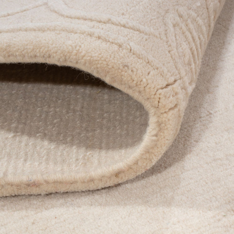 Wool Rug - 201 x 144 cm - beige