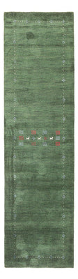 Runner Gabbeh Rug - Indus - 300 x 80 cm - green