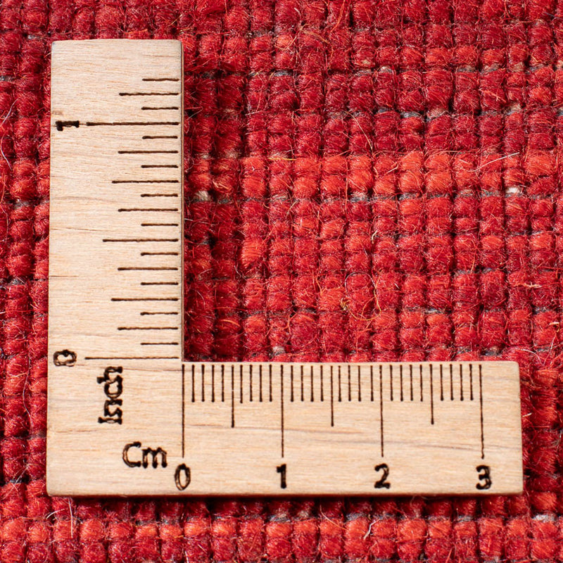 Gabbeh Rug - Loribaft Indus square  - 200 x 200 cm - red