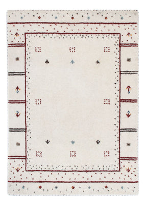 Gabbeh Rug - Loribaft Softy - 90 x 60 cm - light grey