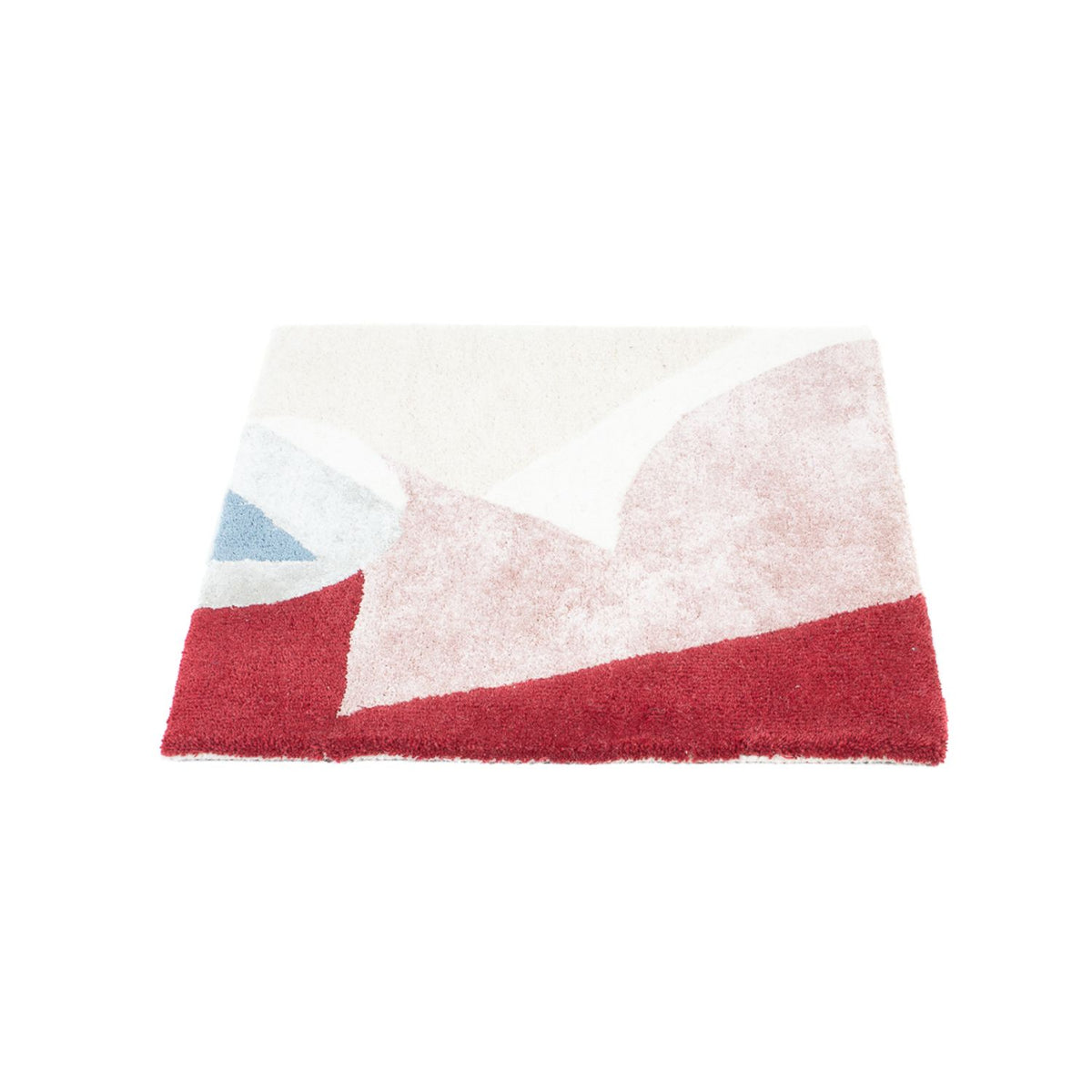 Wool Rug square  - 63 x 62 cm - multicolored