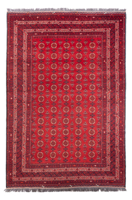Afghan Rug - Bukhara - 278 x 191 cm - red