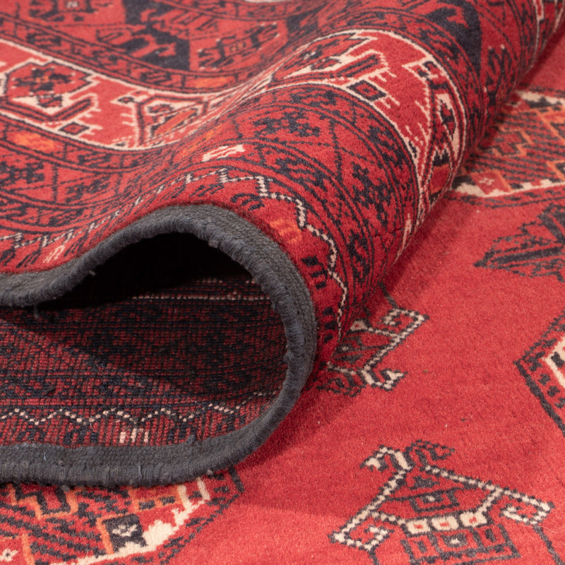 Afghan Rug - Bukhara - 278 x 191 cm - red