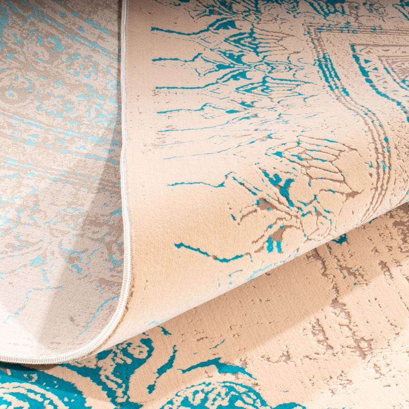 Designer Rug - 225 x 150 cm - turquoise