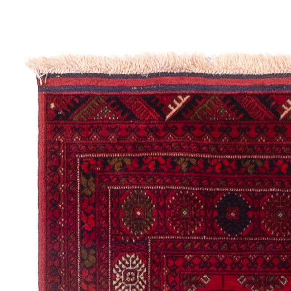 Runner Afghan Rug - Bukhara - 296 x 78 cm - red