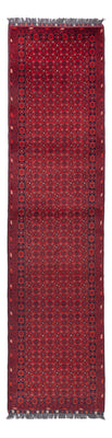 Runner Afghan Rug - Bukhara - 332 x 76 cm - red