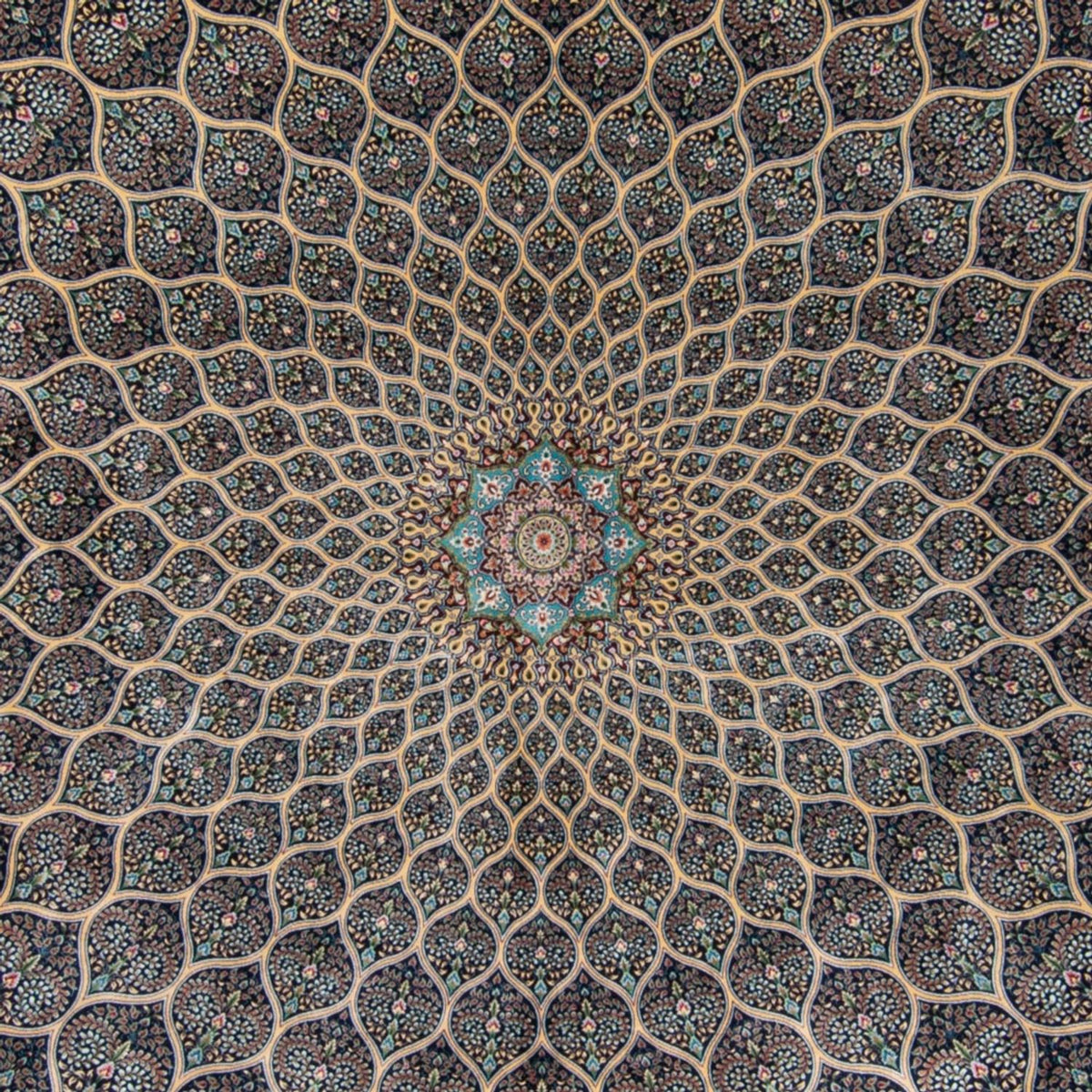 Perser Rug - Ghom - 300 x 200 cm - dark blue