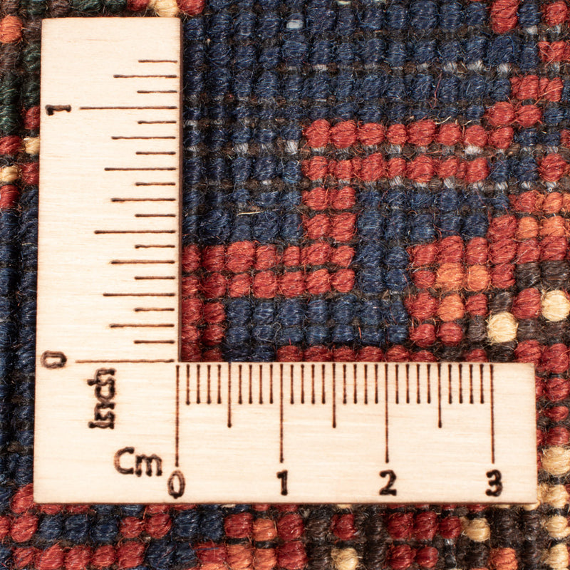 Runner Afghan Rug - 394 x 80 cm - dark red