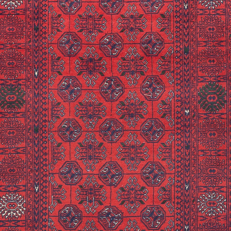 Runner Afghan Rug - Bukhara - 479 x 89 cm - red