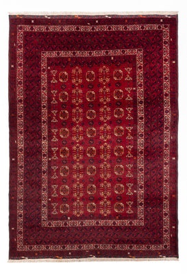 Afghan Rug - Bukhara - 284 x 194 cm - red
