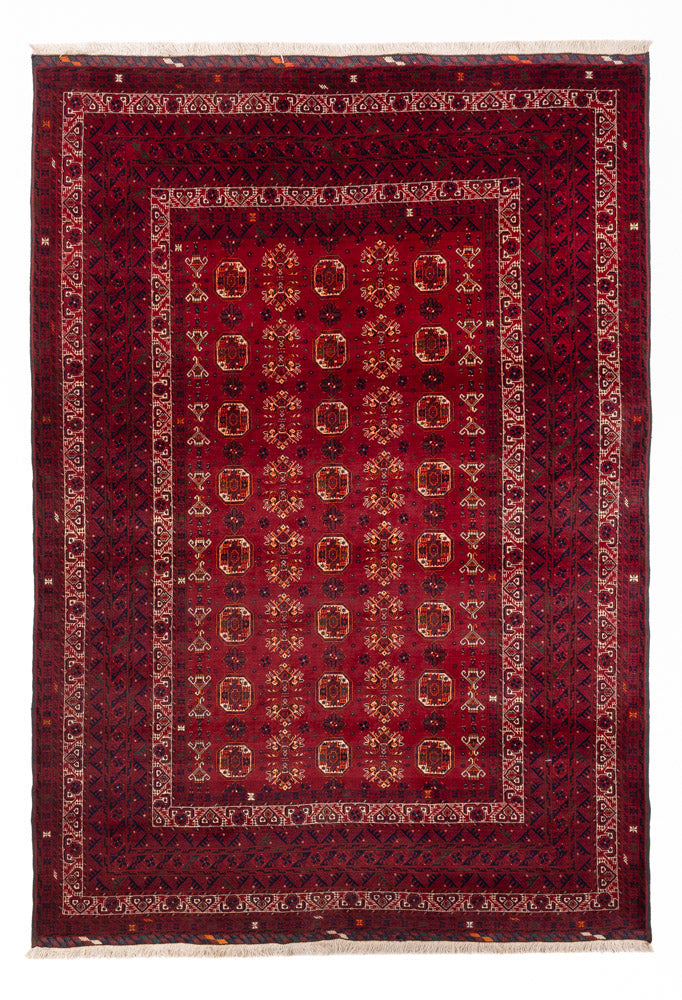 Afghan Rug - Bukhara - 284 x 194 cm - red