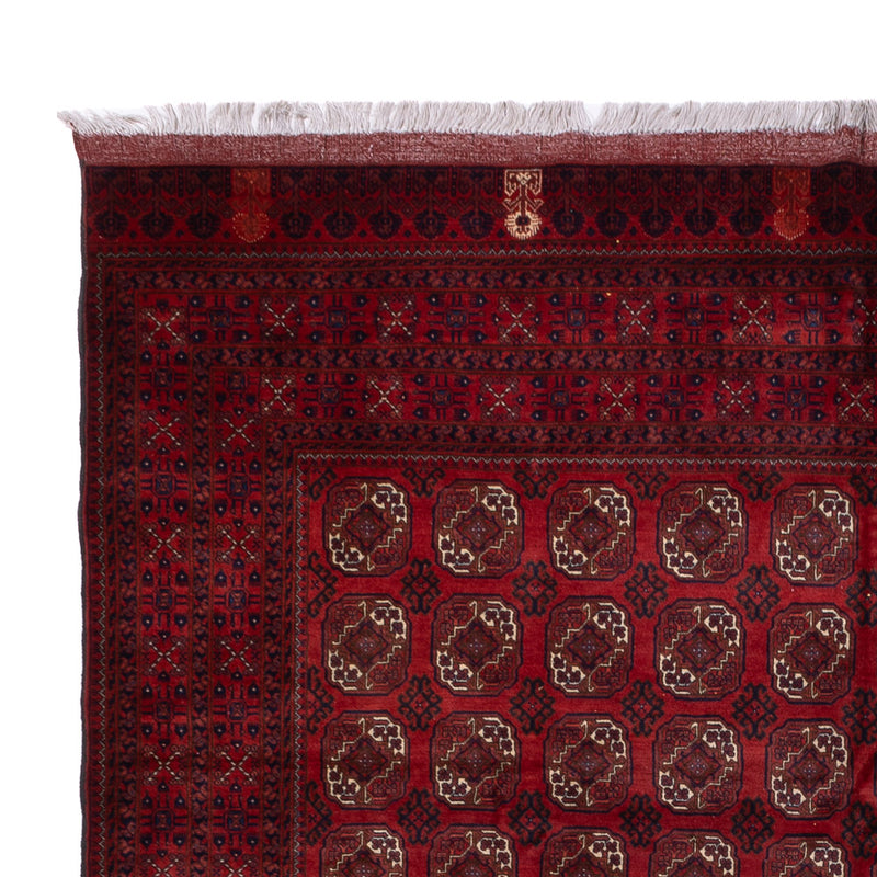 Afghan Rug - Bukhara - 334 x 252 cm - dark red