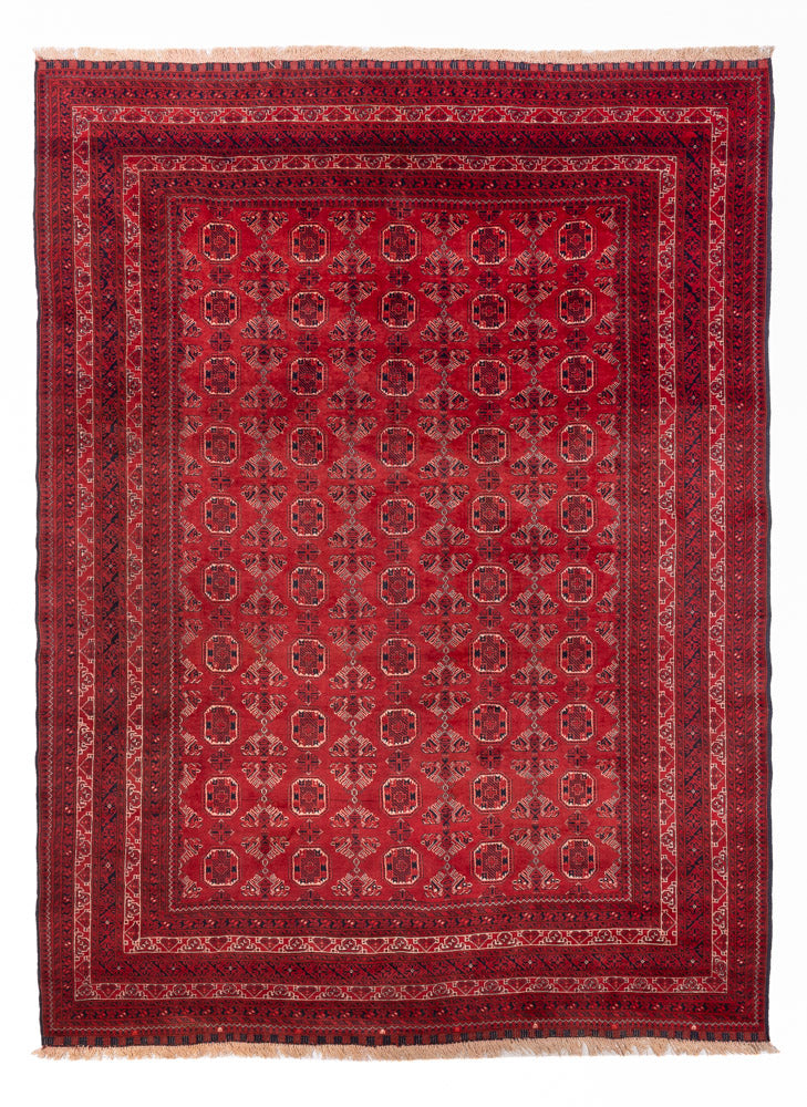 Afghan Rug - 275 x 203 cm - red
