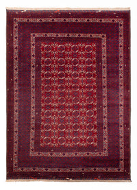 Afghan Rug - Bukhara - 283 x 198 cm - dark grey