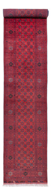 Runner Afghan Rug - Bukhara - 479 x 89 cm - red