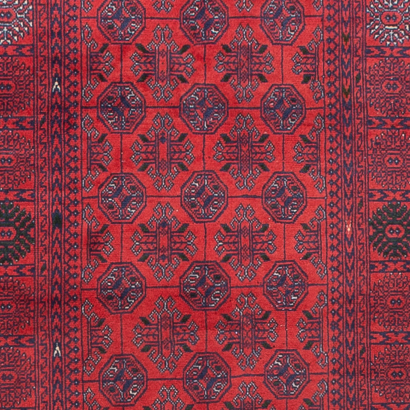 Runner Afghan Rug - Bukhara - 479 x 89 cm - red