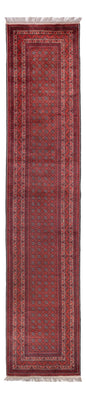 Runner Afghan Rug - Bukhara - 376 x 75 cm - red