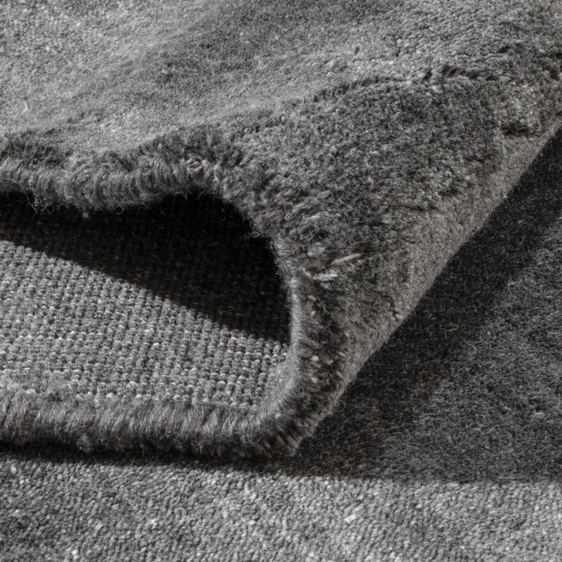 Runner Gabbeh Rug - Loribaft Softy - 300 x 94 cm - anthracite