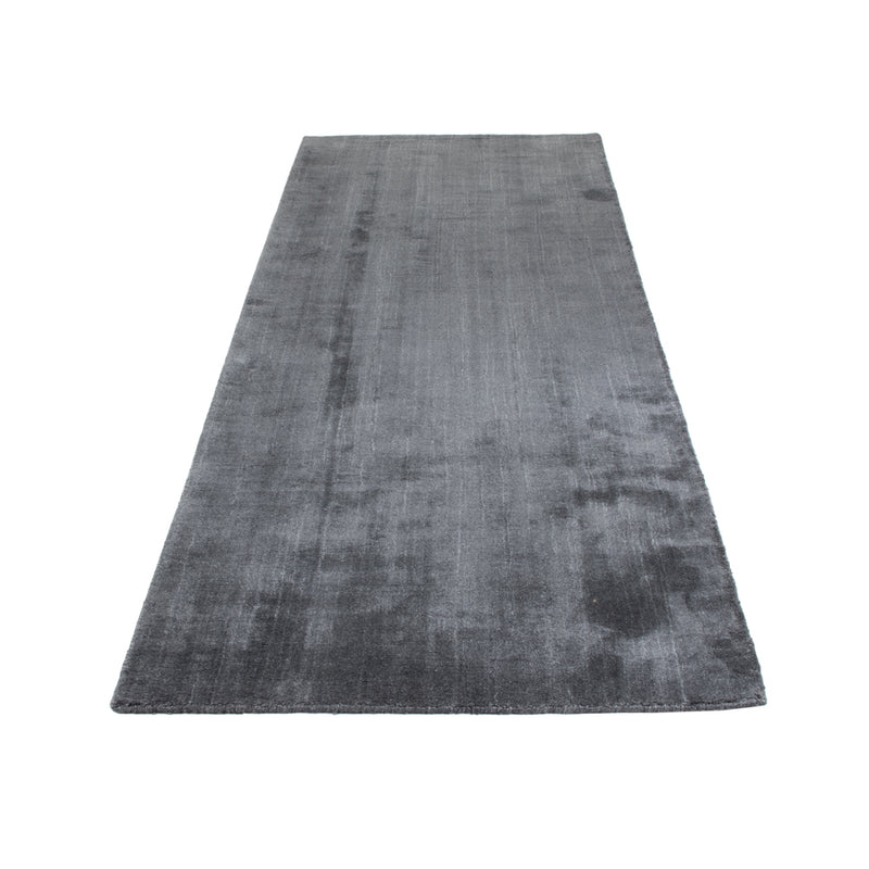 Runner Gabbeh Rug - Loribaft Softy - 300 x 94 cm - anthracite