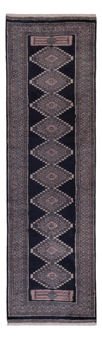 Runner Pakistani Rug - 270 x 77 cm - dark blue