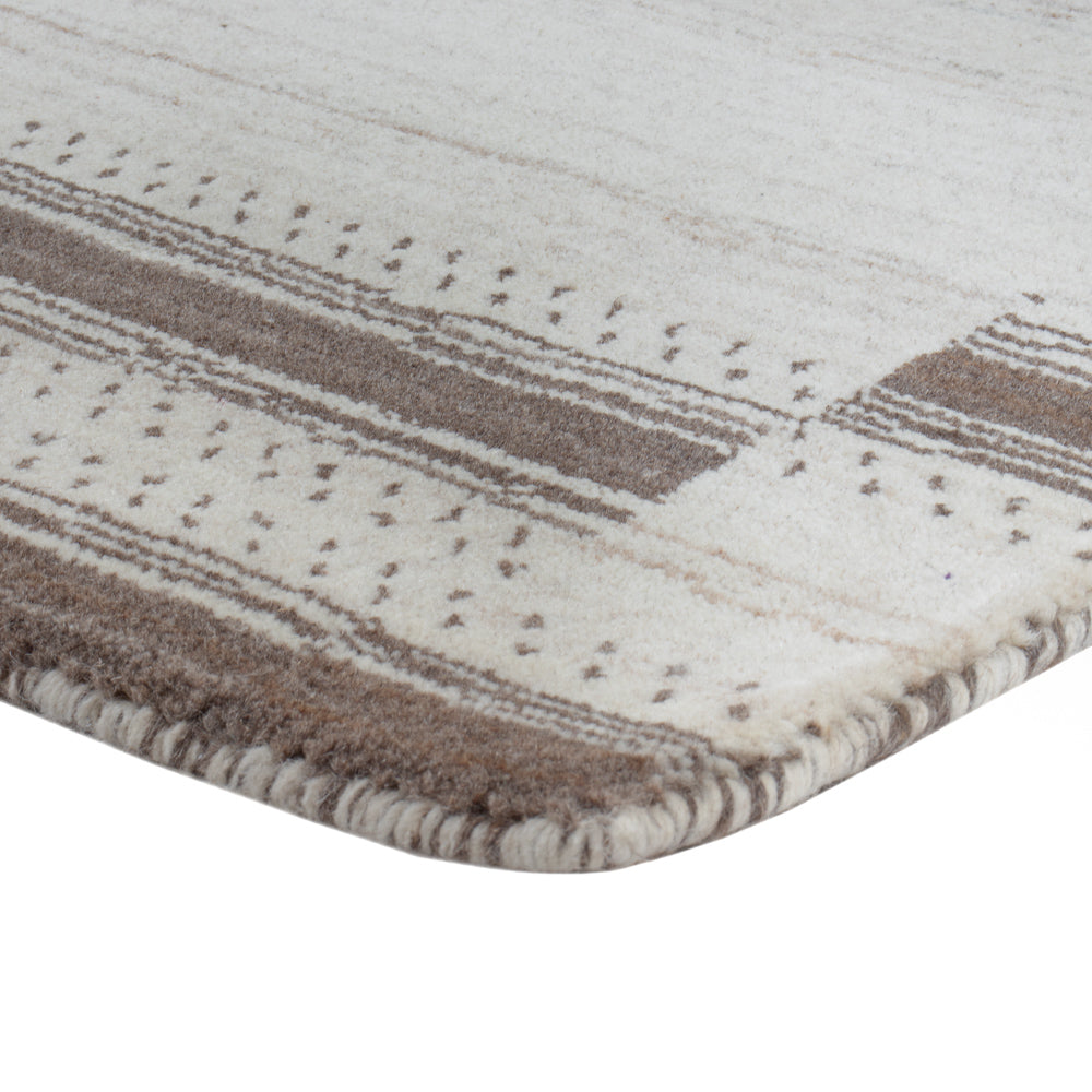 Gabbeh Rug - Loribaft Softy - 90 x 60 cm - natural white