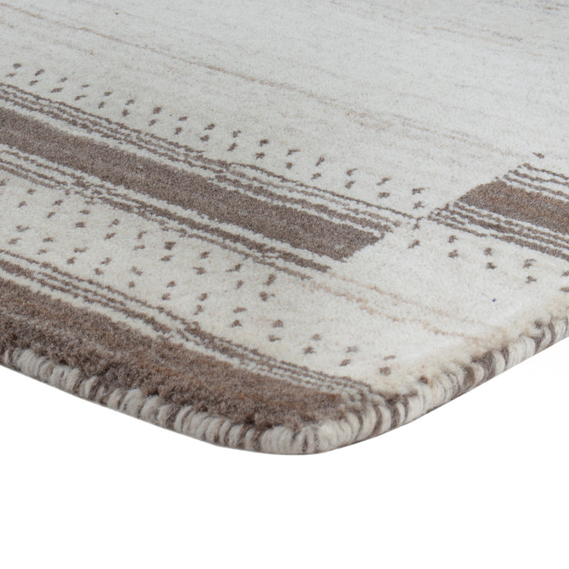 Gabbeh Rug - Loribaft Softy - 90 x 60 cm - natural white