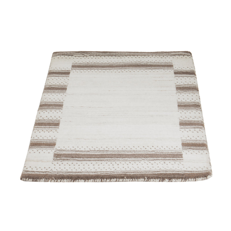 Gabbeh Rug - Loribaft Softy - 90 x 60 cm - natural white