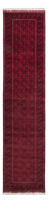 Runner Afghan Rug - 384 x 84 cm - red