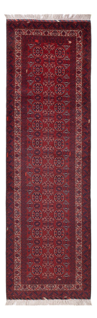 Runner Afghan Rug - Bukhara - 285 x 82 cm - red