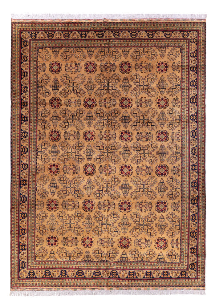 Afghan Rug - 390 x 290 cm - dark beige