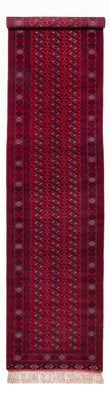 Runner Turkaman Rug - 396 x 87 cm - red