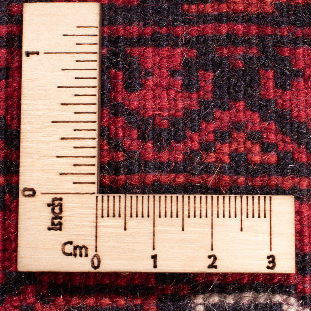 Runner Afghan Rug - Bukhara - 294 x 84 cm - red