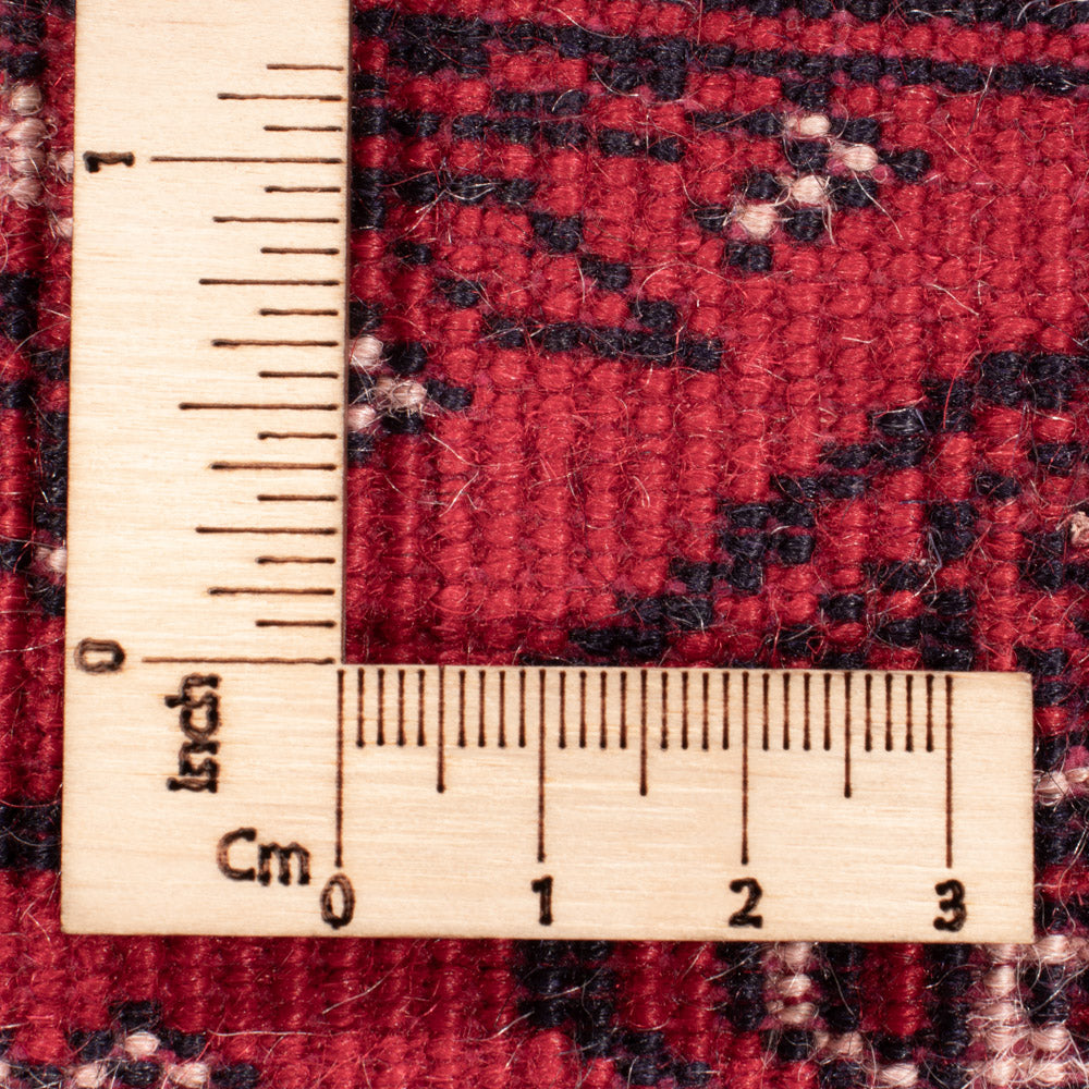 Runner Afghan Rug - Bukhara - 397 x 86 cm - red