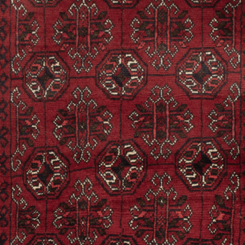 Afghan Rug - 119 x 77 cm - dark red
