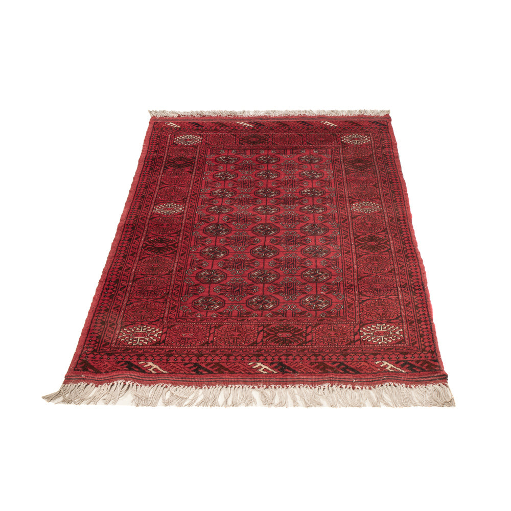 Afghan Rug - Bukhara - 122 x 70 cm - dark red