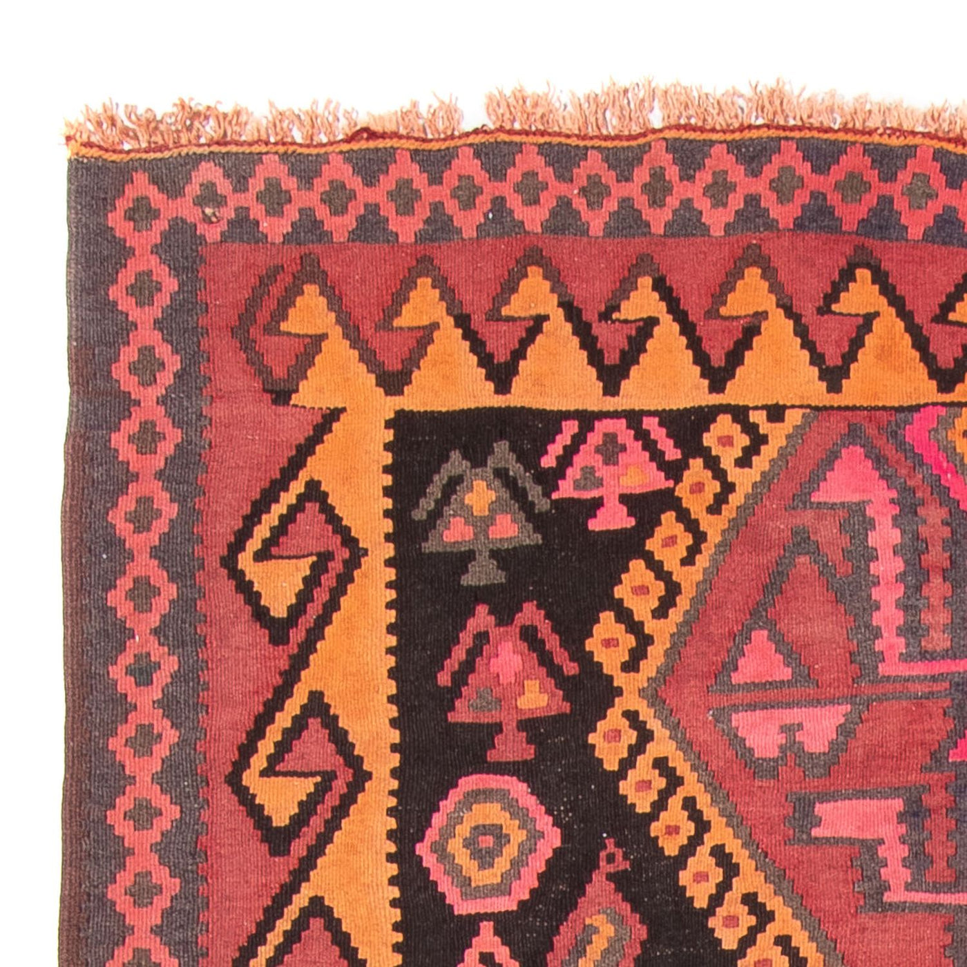 Runner Kelim Rug - Old - 330 x 160 cm - multicolored