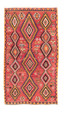 Runner Kelim Rug - Old - 310 x 165 cm - multicolored