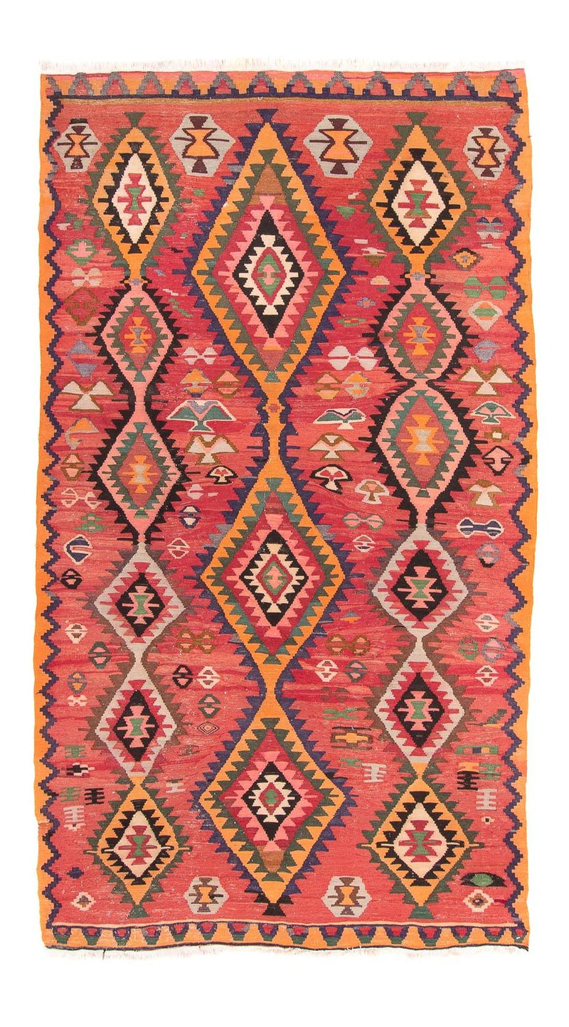 Runner Kelim Rug - Old - 310 x 165 cm - multicolored