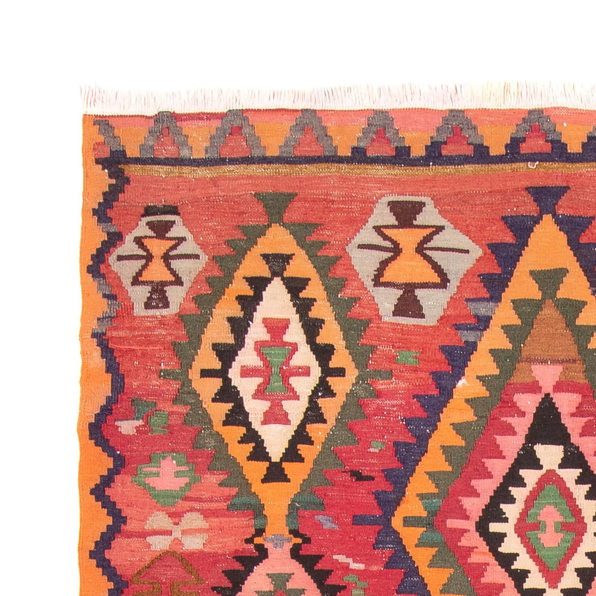 Runner Kelim Rug - Old - 310 x 165 cm - multicolored