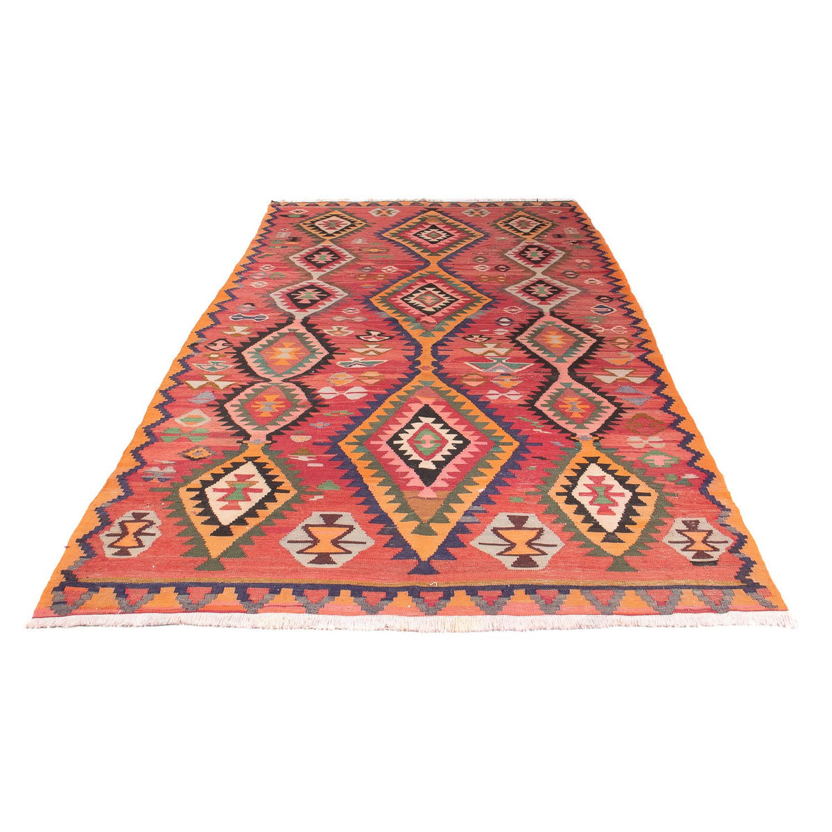 Runner Kelim Rug - Old - 310 x 165 cm - multicolored