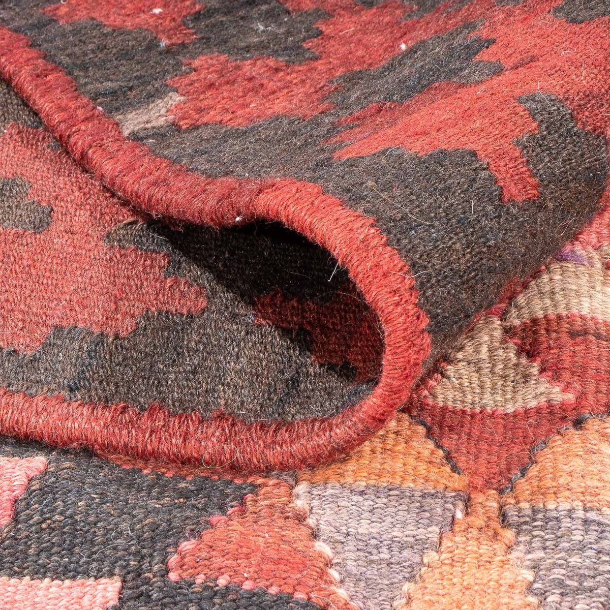 Runner Kelim Rug - Old - 460 x 143 cm - multicolored