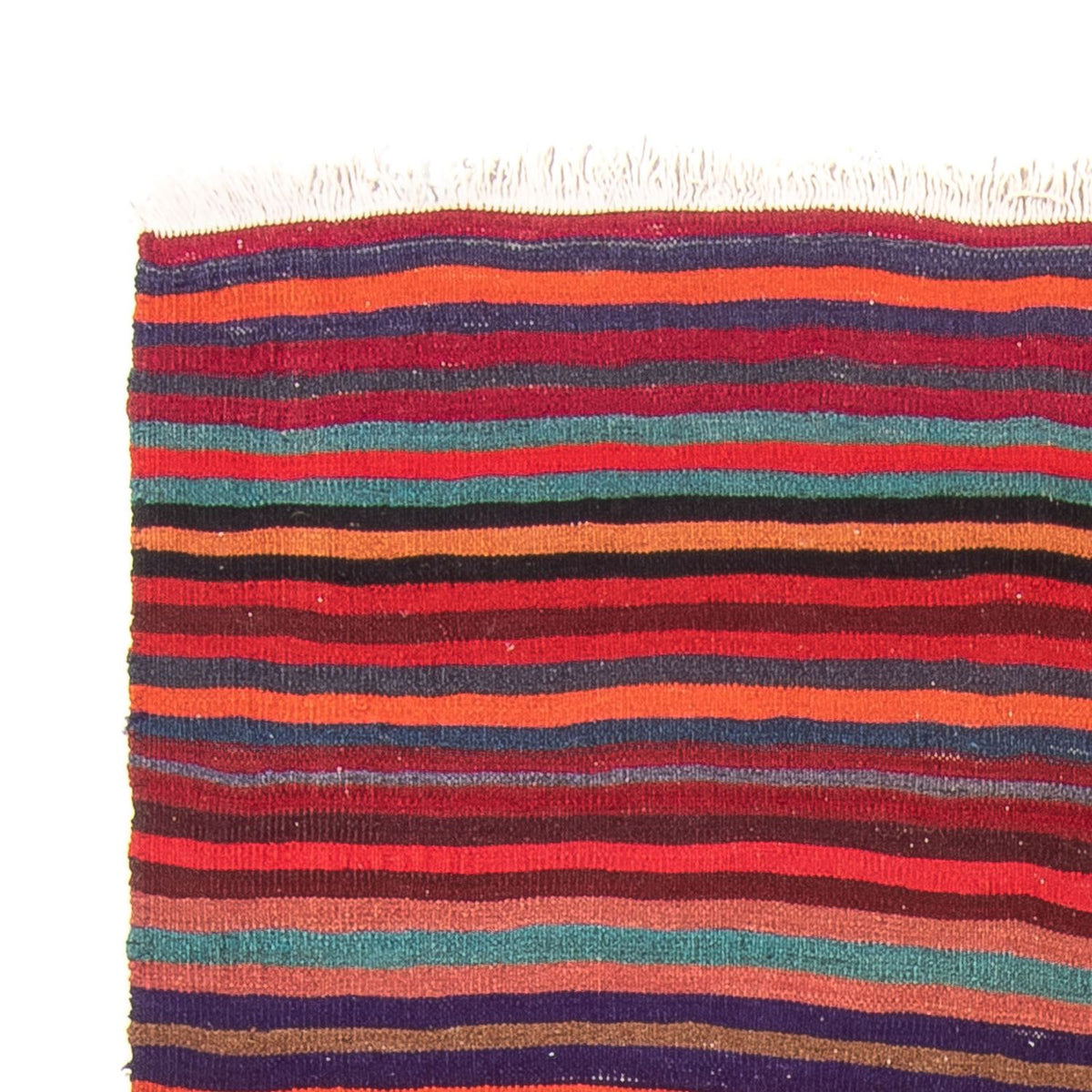 Runner Kelim Rug - Old - 300 x 122 cm - multicolored