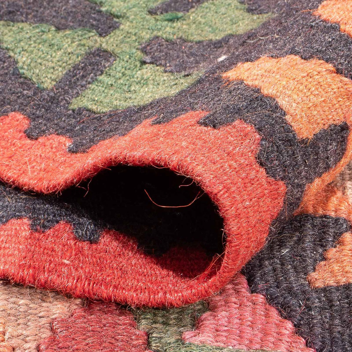 Runner Kelim Rug - Old - 355 x 150 cm - multicolored