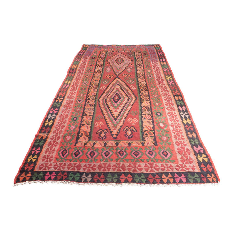 Runner Kelim Rug - Old - 355 x 150 cm - multicolored
