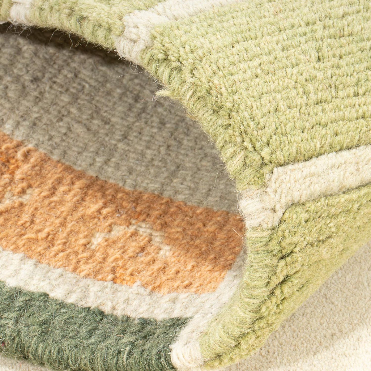 Nepal Rug - 140 x 70 cm - olive green