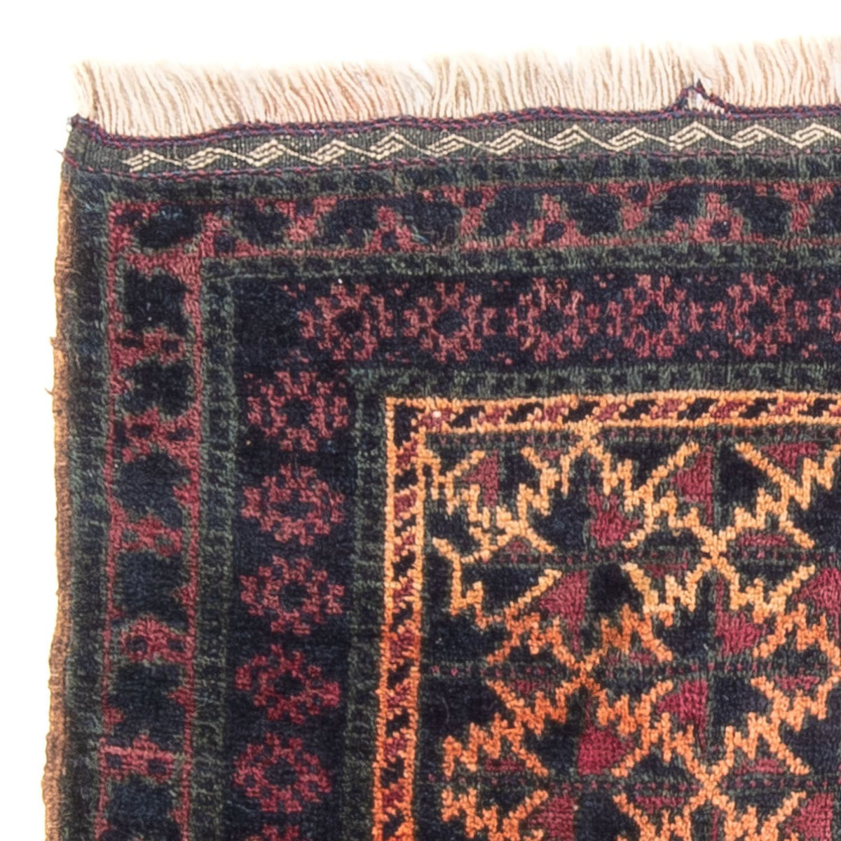 Belutsch Rug square  - 70 x 60 cm - multicolored