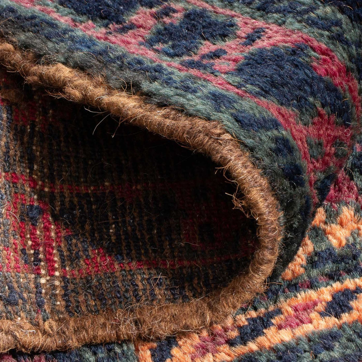 Belutsch Rug square  - 70 x 60 cm - multicolored